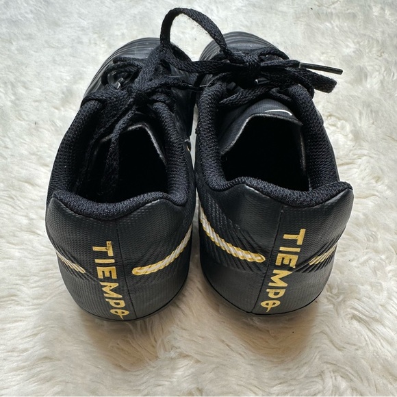 Nike Tiempo Rio 4 Cleats Black & White Size 1 - Picture 5 of 16